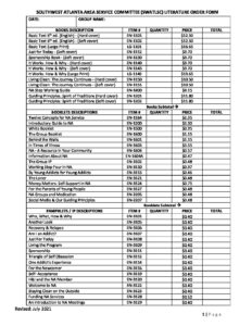 SWATLSC Literature Order Form – Southwest Atlanta Area of Narcotics ...